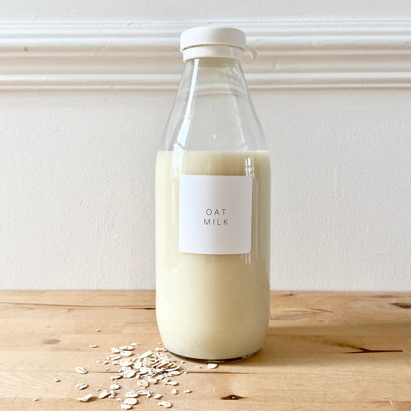 Refillable Milk Clear Glass Kitchen Bottle