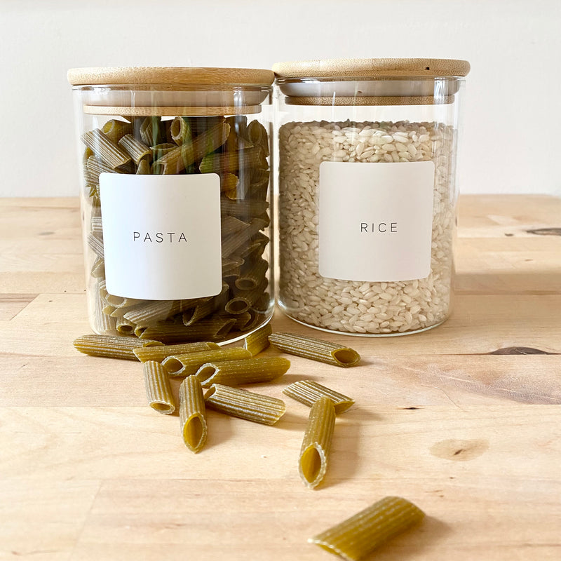 Glass Jars With Bamboo Lids