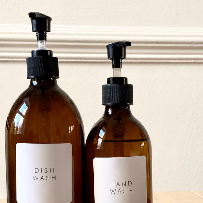 Dish Wash Hand Wash Soap Dispenser Bottle Set, Kitchen Pantry Organisation