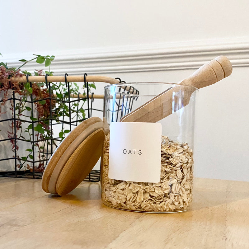 Large Wooden Scoop for Pantry Jars