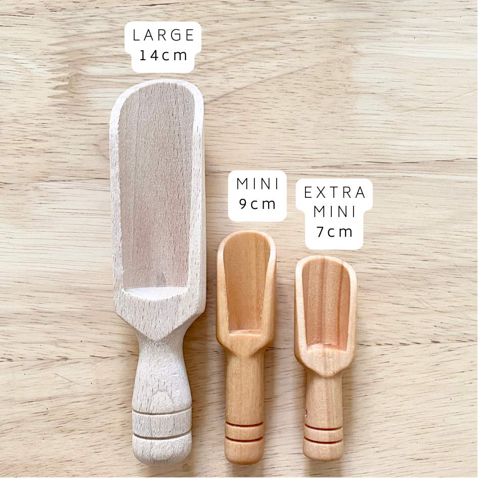 Large Wooden Scoop for Pantry Jars